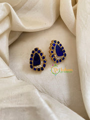 Precious Jadau Kundan Studs -Tilak-Blue-J1453