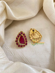 Precious Jadau Kundan Studs -Pink-Tilak-J1455