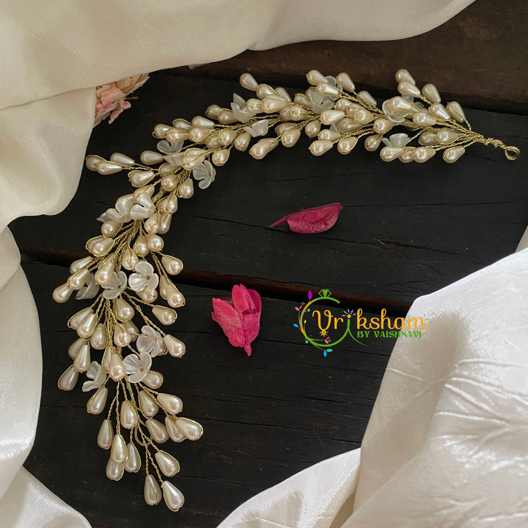 White Pearl Bridal Hair Accessory -H214