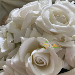 White Rose Bridal Hair Accessories -White Rose Veni -H092