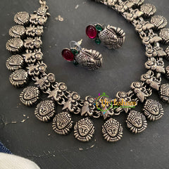 Oxidized Kolhapuri Choker Short Neckpiece-S626