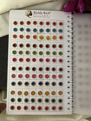 Stone Sticker Bindi Book- Color bindis -G2400