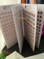 Stone Sticker Bindi Book- Color bindis -G2395