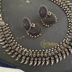 Oxidized Kolhapuri Choker Short Neckpiece-S678