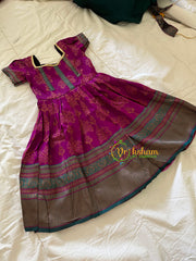 Purple Blue Indian Traditional Dress for Girls -VS902