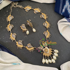 Dual Tone Mid Length Neckpiece -S750