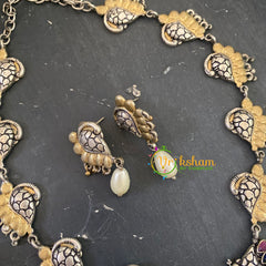 Dual Tone Mid Length Neckpiece -S750