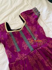 Purple Blue Indian Traditional Dress for Girls -VS902