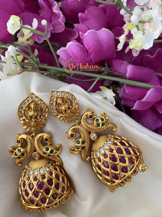 Premium Lakshmi Temple Jhumkas -G2483