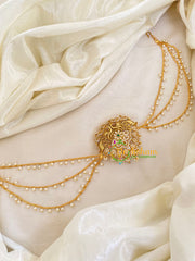 AD Stone Jada Bun Billai with Maatil -Bridal Jada Billai -Pearl Maatil -G0124