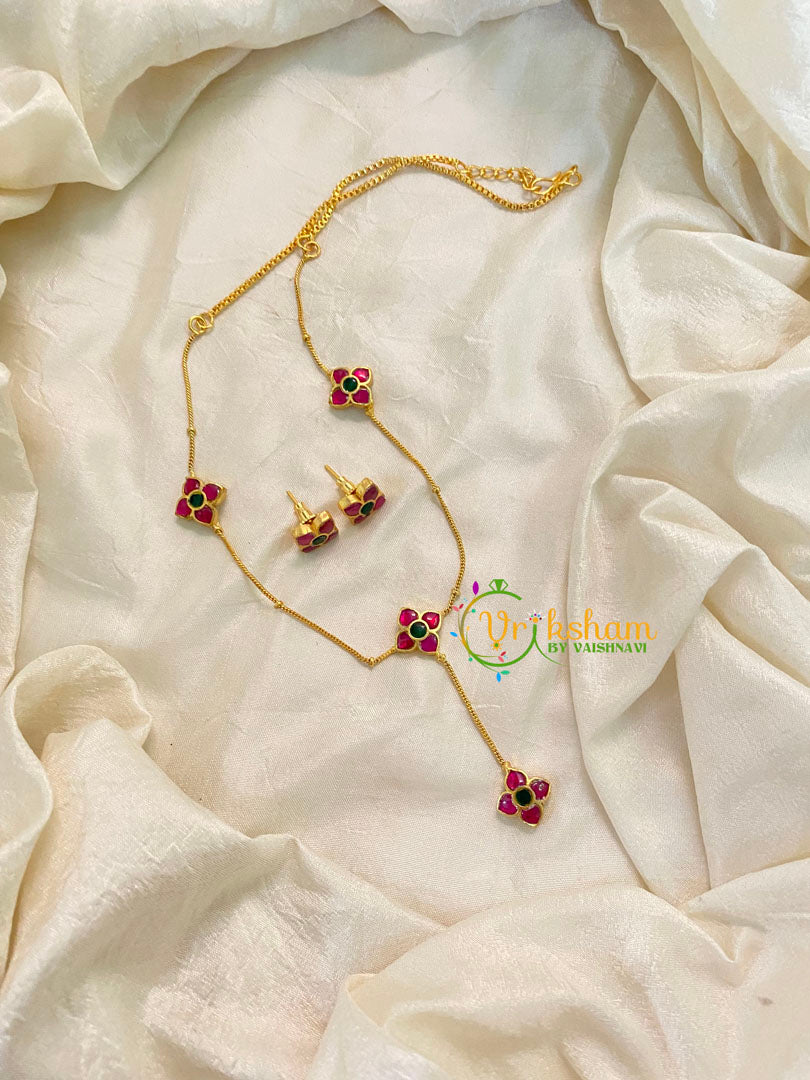 Jadau Kundan Fancy Pendant Chain -J1004