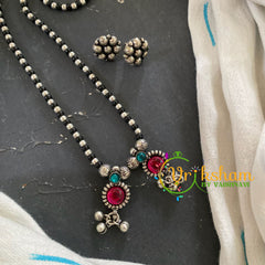 Silver Look Alike Single Strand Mangalsutra -S661