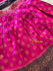 Pink with Blue Indian Traditional Girls Lehenga-VS912