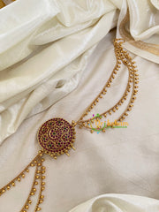 AD Stone Surya Jada Bun Billai with Maatil -Bridal Jada Billai -Ghungroo Maatil -G0133