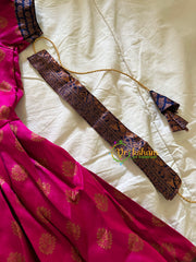 Pink with Blue Indian Traditional Girls Dress -VS913