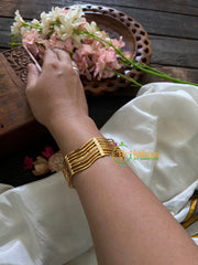 Gold Daily Wear Thin Bangles-Casted Curvy-G3507