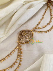 AD Stone Jada Bun Billai with Maatil -Bridal Jada Billai -Ghungroo Maatil -G0132