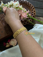 Gold Look Alike Daily Wear Bangles-Bars-G3515