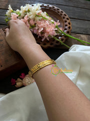 Gold Look Alike Daily Wear Bangles-S curve-G3517