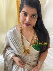 Premium AD Stone Pendant Lakshmi Haram-G5941