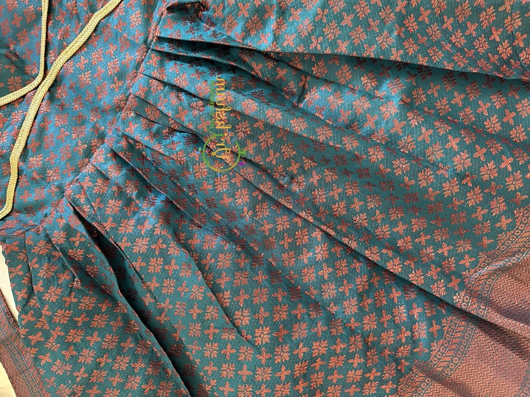 Sulphate Blue Indian Traditional Dress for Girls - Girls Gown -VS927