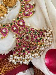 Precious Jadau Kundan Removable Pendant Neckpiece-J300