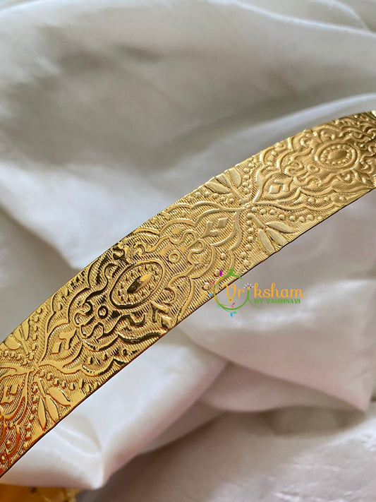 Gold Look Alike Plain Hipbelt-Embossed Ornamental-G3832