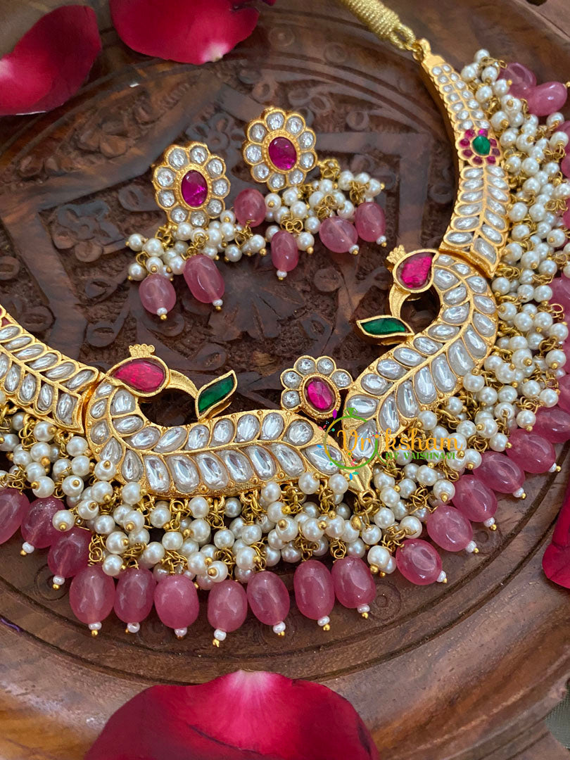Exquisite Jadau Kundan Neckpieces -White- J441