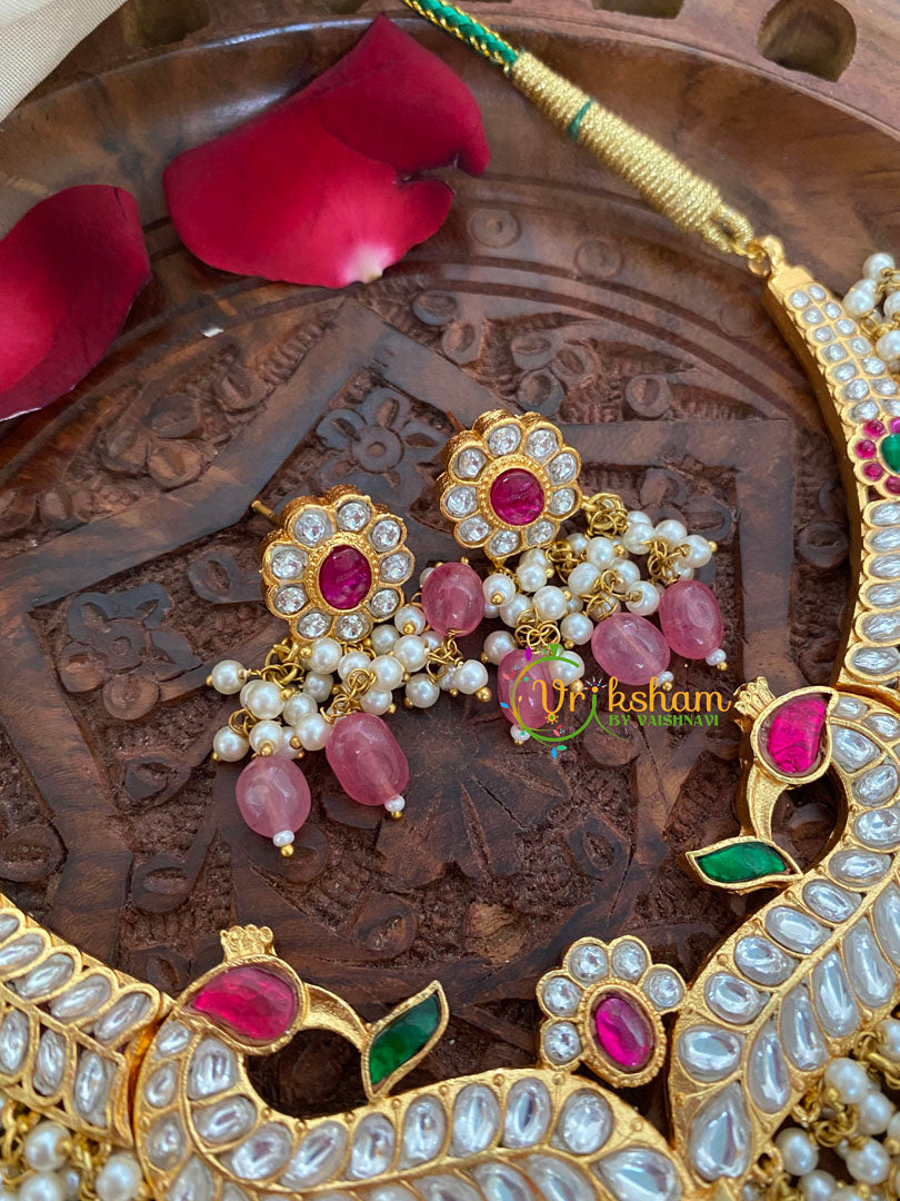 Exquisite Jadau Kundan Neckpieces -White- J441