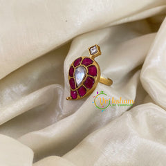 Precious Jadau Kundan Finger Ring-J1113