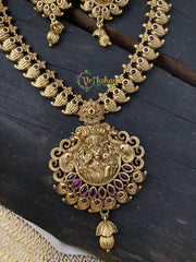 Premium Gold Look Alike Lakshmi Short Neckpiece -G2561