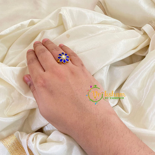 Precious Jadau Kundan Finger Ring-J1112