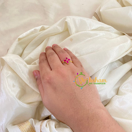 Precious Jadau Kundan Finger Ring-J1104