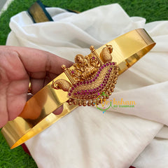 Exquisite Lakshmi Pendant Plain Hipbelt-Red-G3848