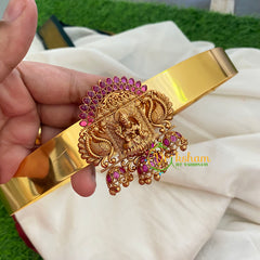 Exquisite Lakshmi Pendant Plain Hipbelt-Red-G3845