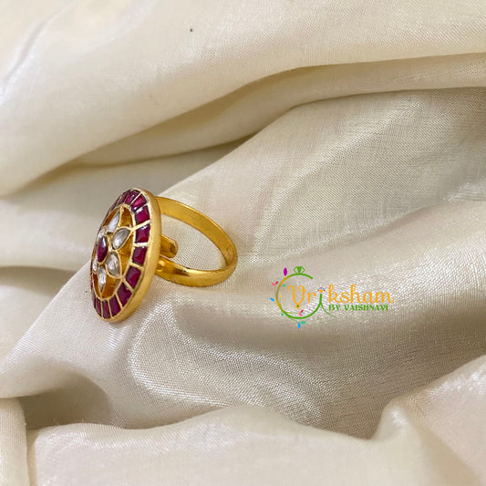 Precious Jadau Kundan Finger Ring-J1100