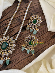 Green Victorian Diamond Pendant Addigai -VV982