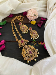 Gold Bead Pendant Chain Neckpiece -G9454