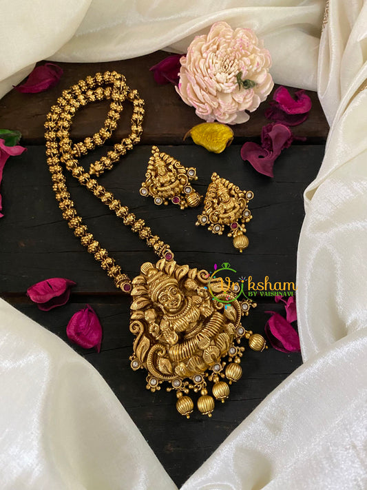 Gold Look alike Lakshmi Pendant Chain Neckpiece -G9456