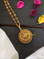 Temple Ganesh Pendant Chain Neckpiece -G9460