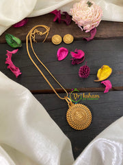 Lakshmi Pendant Chain Neckpiece -G9461