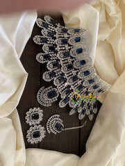 Blue Stone Kiara Advani Bridal Choker Set- American Diamond Bridal Set -G7902