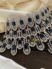 Blue Stone Kiara Advani Bridal Choker Set- American Diamond Bridal Set -G7902