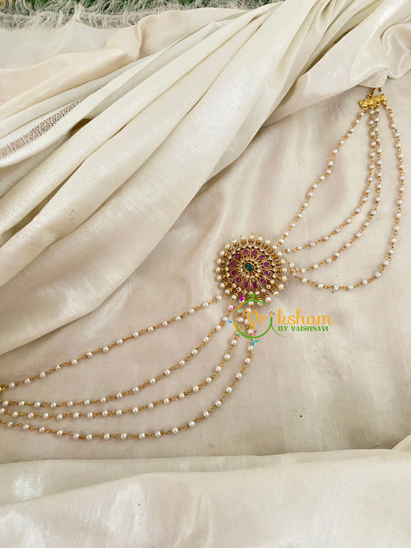 Premium Jada Bun Billai with Maatil -Bridal Bun Jada Billai -Red Green-G9492