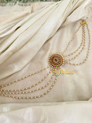 Premium Jada Bun Billai with Maatil -Bridal Bun Jada Billai -Red Green-G9492