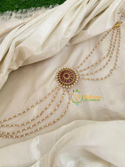 Premium Jada Bun Billai with Maatil -Bridal Bun Jada Billai -Red-G9494