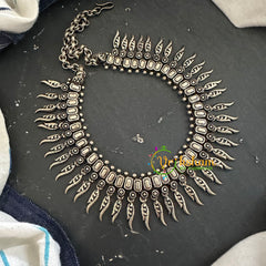 Oxidized Kolhapuri Choker Short Neckpiece-S687