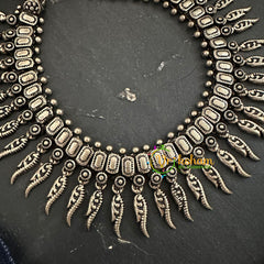 Oxidized Kolhapuri Choker Short Neckpiece-S687