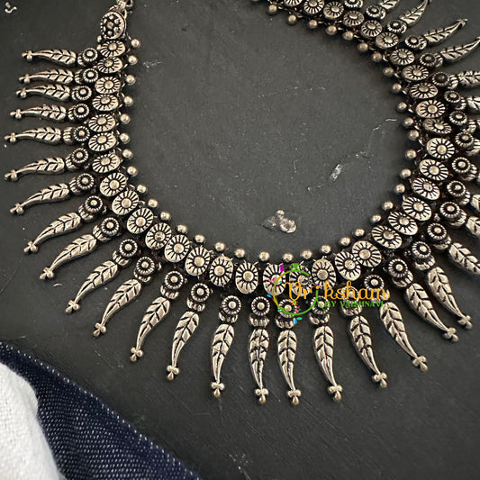 Oxidized Kolhapuri Choker Short Neckpiece-S671