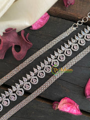 American Diamond Hip Chain-Pastel Pink-Thoran-G3862